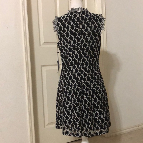 Tommy Hilfiger Two-Tone Lace High-Neck Dress - Picture 7 of 8